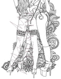 Bad Girls Coloring Page - Printable