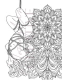 Shibari Bondage Coloring Page - Printable