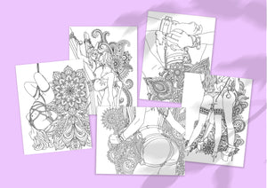 5 PACK BUNDLE Coloring Pages - Printable