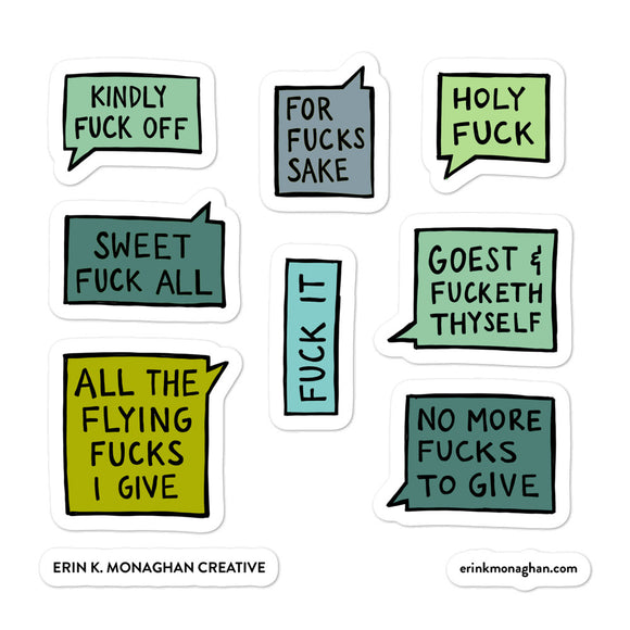 VerySweary™️ F*ck It Sticker Pack 2