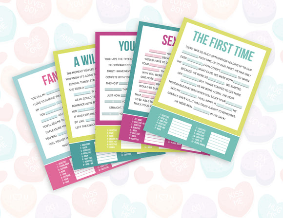 Naughty Mad Libs - Letter Sized, Instant Download PDF