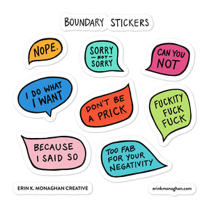 Boundaries Sticker Pack